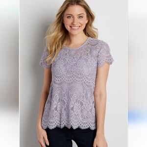 Lavender Lace Blouse